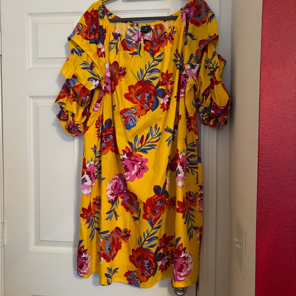 NWT Vibrant Floral 3X Dress